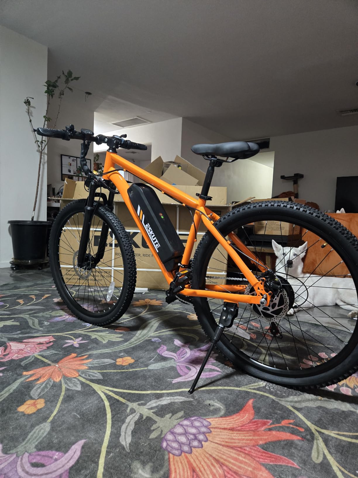 ESKUTE M200F Electric Bike for Adults - 27.5 inch Tire Mountain E-Bike, 1500W Peak Brushless Motor 31+MPH, 48V 20.8Ah Removable Battery, Up to 80 Miles, Step Over Commuter E-MTB, Full Suspensions customer photo 1