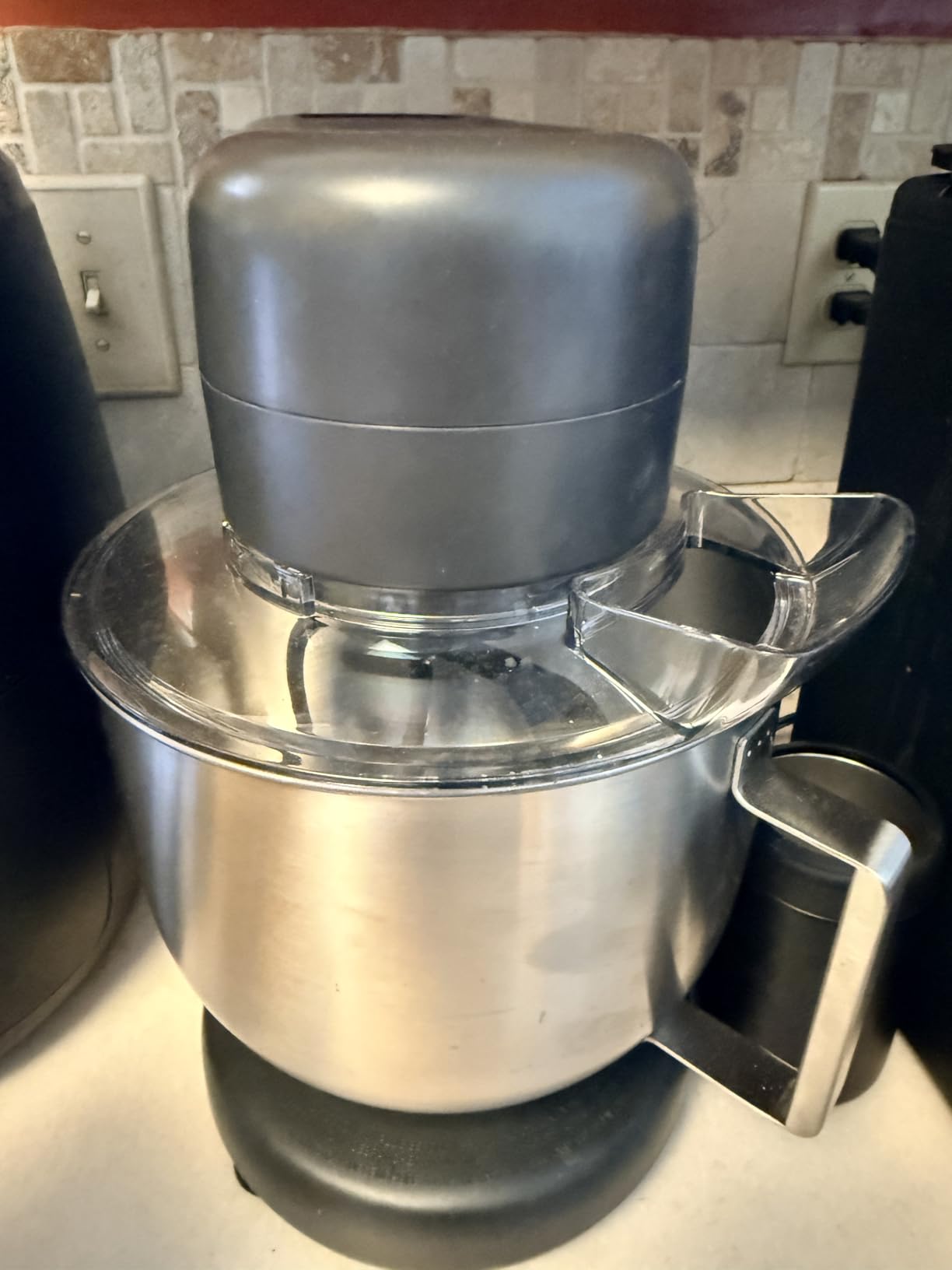 Martha Stewart 5.3Qt Stand Mixer, 12-Speed Tilt-Head Electric Kitchen Mixer with Stainless Steel Bowl, Dough Hook, Whisk & Beater, Splash Guard, Ideal for Baking Bread, Cake & Whipping, Caviar Gray customer photo 2
