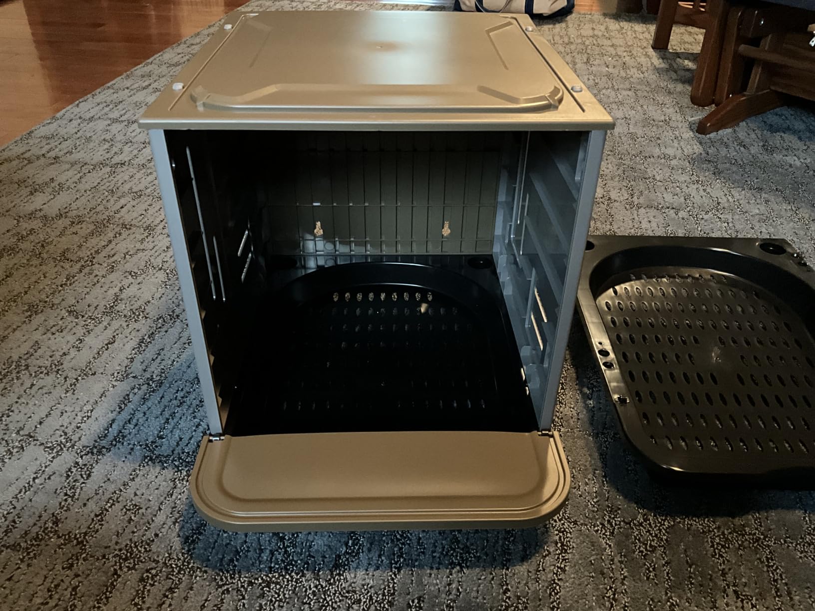 Chicken Nesting Box, 2 Compartment Nesting Boxes for Chickens, Large Chicken Laying Boxes for Egg Collection & Hen on Nest, Roll Away Nesting Boxes Chicken (Extra Large) customer photo 1