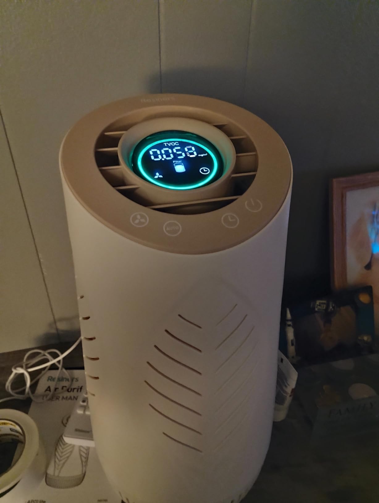 Resiners Resin Air Purifier with H13 True HEPA Filter for Epoxy Resin | AirPure Lite, Real-Time TVOC Display, Auto Mode, Portable, for Epoxy Casting, DIY Crafting customer photo 2