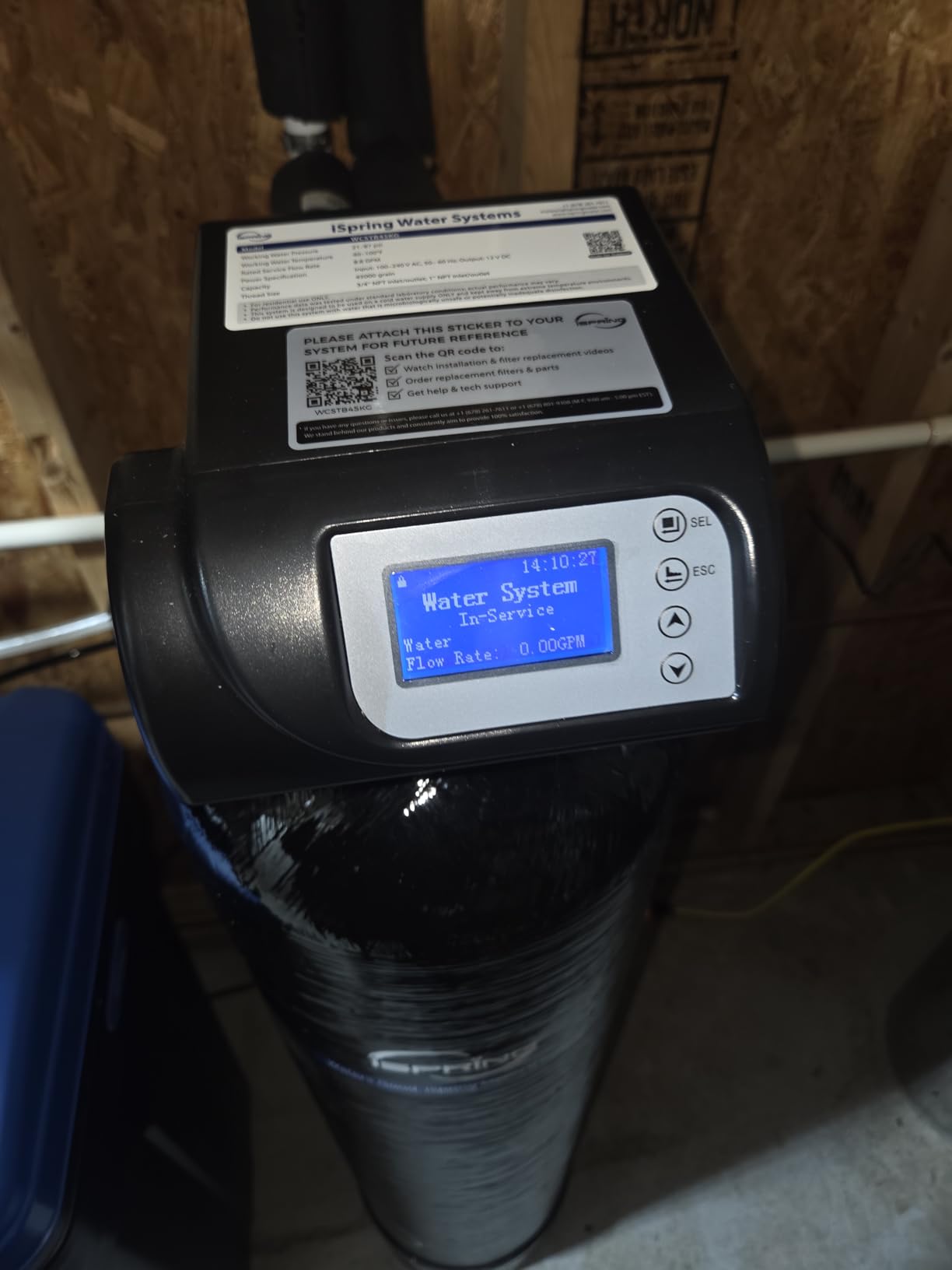 iSpring WCSTB45KG 45,000 Grains Whole House Water Softener with Brine Tank | Whole House Hard Water Scale Remover, Automatic Backwash & Regeneration, Commercial & Residential Use, Reduces Hardness customer photo 1