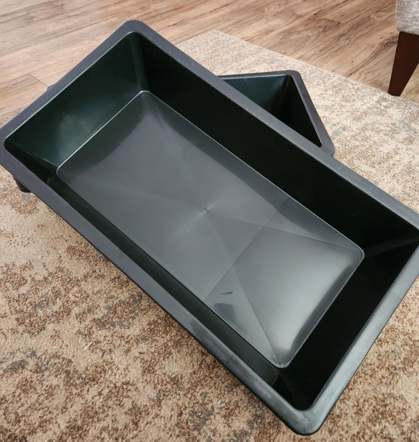 5 Pack 12 Gallon / 48 Quart Plastic Water Troughs for Livestock | 39