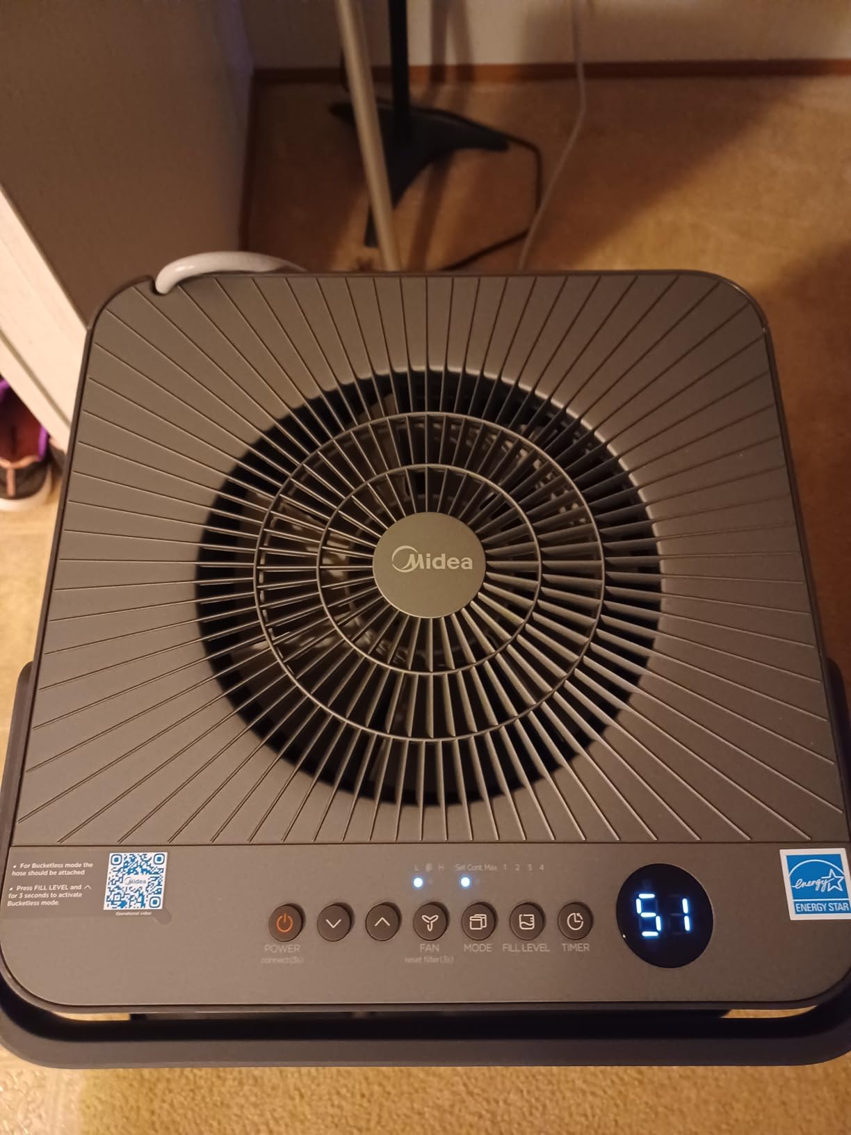 Midea Cube 35 Pint Dehumidifier for Basement, 3,500 Sq. Ft, Energy star customer photo 2