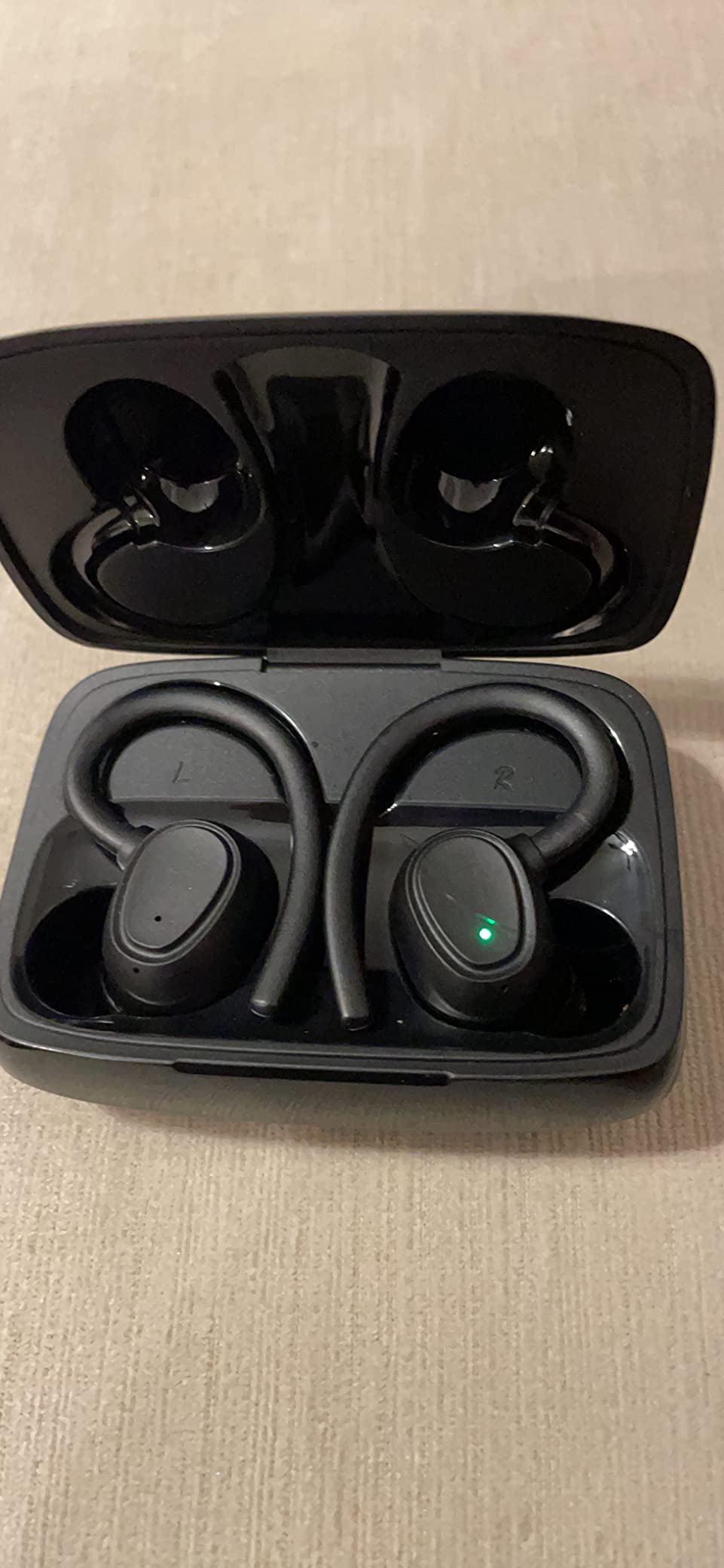 Ordtop Sport Wireless Earbuds with Earhooks, 70H Playtime, IPX8 Waterproof | Bluetooth 5.4, 4 ENC Microphones, Deep Bass Sound, LED Display, USB-C Fast Charging, Secure Fit For Running, Gym And Workouts customer photo 1