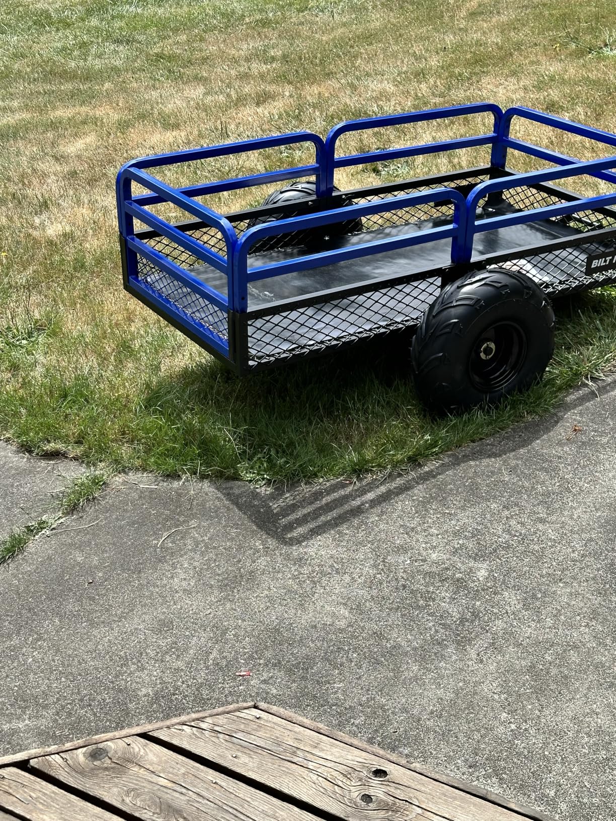 BILT HARD Heavy Duty 1500 lbs Capacity ATV Dump Cart, 11 Cu.Ft Tow Behind Garden Trailer, Pull Behind Yard Dump Trailer for Mowers, Tractor, ATVs customer photo 1