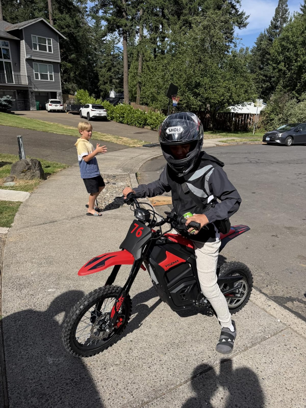 Yozma IN10 Electric Dirt Bike, 40MPH 2600W Off Road Electric Motorcycle | 48V Removable Battery Ebike, Dual Hydraulic Suspension & Brakes, Mountain Off Road, Midnight Black customer photo 2