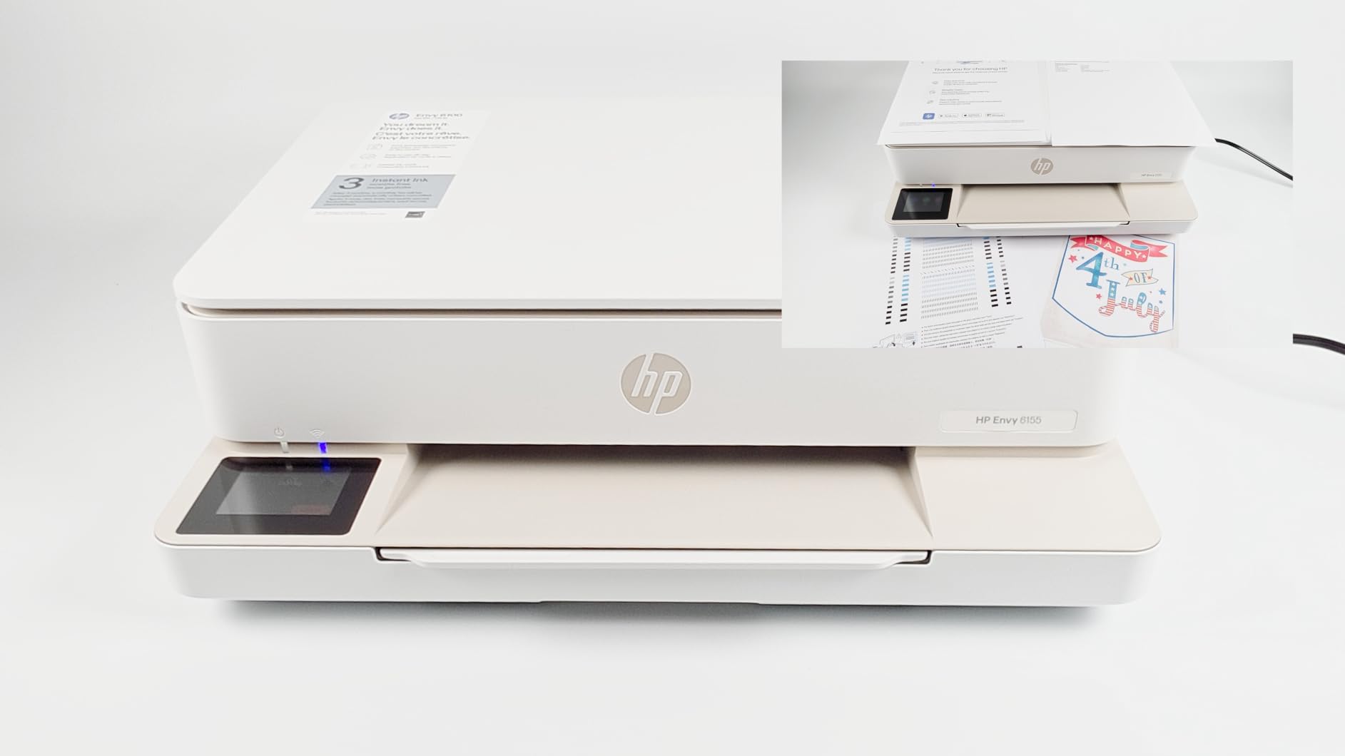 HP Envy 6155 Wireless All-in-One Color Inkjet Printer, Print, Scan, Copy, Duplex Printing Best-for-Home, 3 Month Trial of Instant Ink Included, AI-Capable (C2WR7A) Portobello customer photo 2