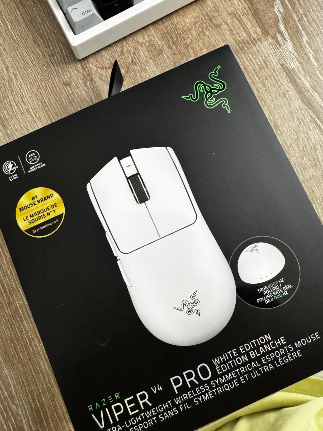 Razer Viper V4 Pro Wireless Esports Gaming Mouse, 49g, 180Hr Battery, Black | Ultra Lightweight, 50K DPI Optical Sensor, 8K Polling, Gen-4 Optical Switches, Scroll Wheel, USB-C Charging, for PC & Mac customer photo 1