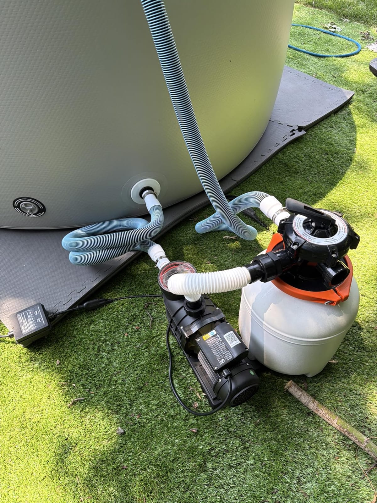 VEVOR FlashPure Sand Filter Pump 12 inch 1/2 HP Swimming Pool Filter System 3000 GPH customer photo 1