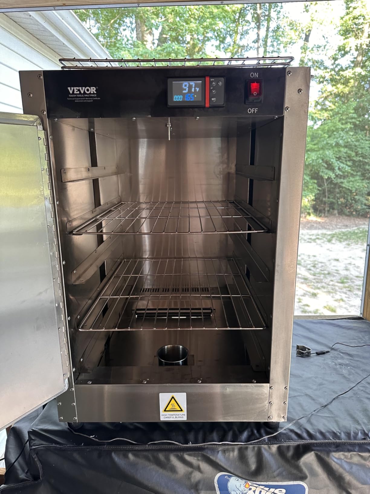 VEVOR Electric Hot Box Food Warmer, 4-Tier Commercial Warming Cabinet with Water Tray, Double-Door and Adjustable Shelves, Stainless Steel customer photo 1