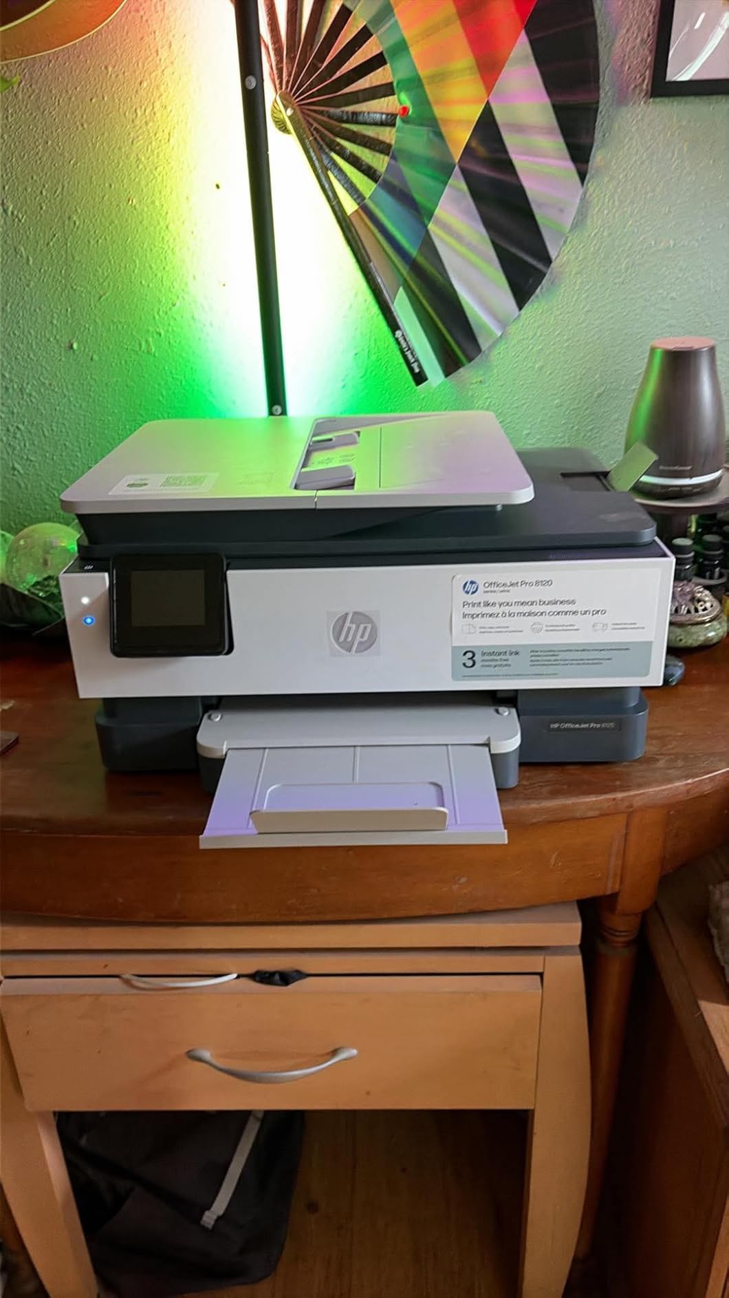 HP OfficeJet Pro 8125 Wireless All-in-One Color Inkjet Printer, Print, Scan, Copy, ADF, Duplex Printing Best-for-Home Office, 3 Month Trial of Instant Ink Included, AI-Capable (C2VJ4A) customer photo 1