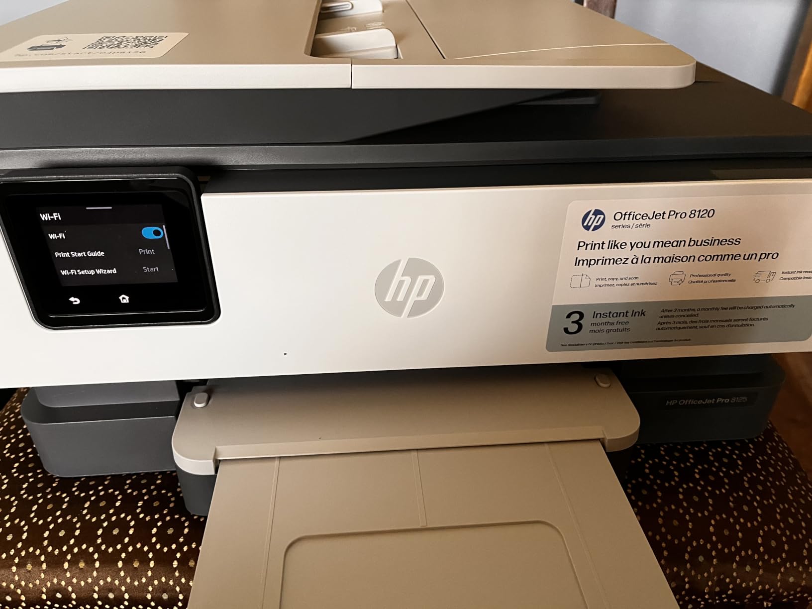 HP OfficeJet Pro 8125 Wireless All-in-One Color Inkjet Printer, Print, Scan, Copy, ADF, Duplex Printing Best-for-Home Office, 3 Month Trial of Instant Ink Included, AI-Capable (C2VJ4A) customer photo 2