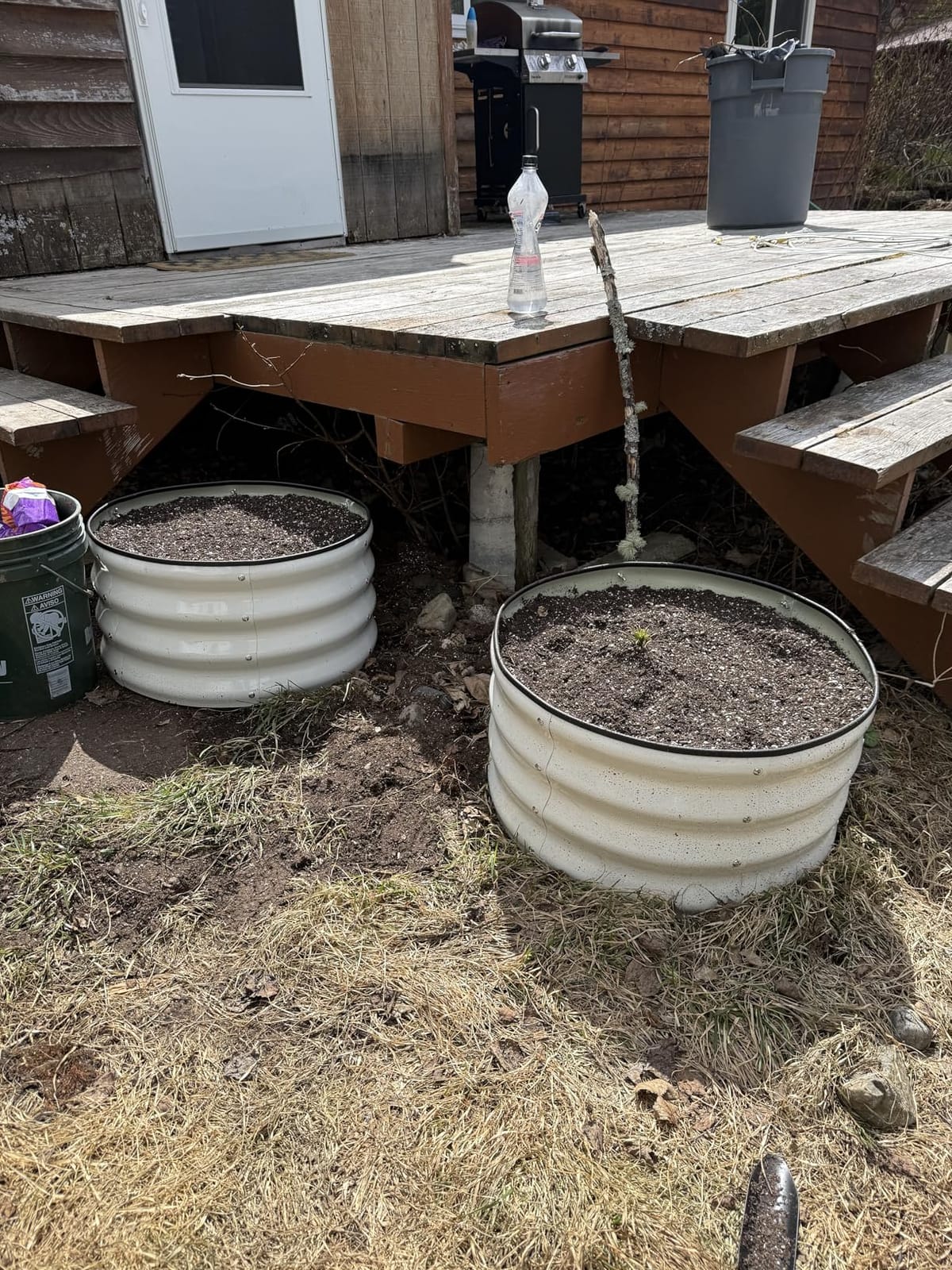 COMHOMA 2 Pack Planter Box with Trellis and Wheels, 48In Elevated Raised Garden Bed, Drainage Holes, Outdoor Lattice for Climbing Flowers, Vegetables, Patio Balcony, Brown customer photo 1