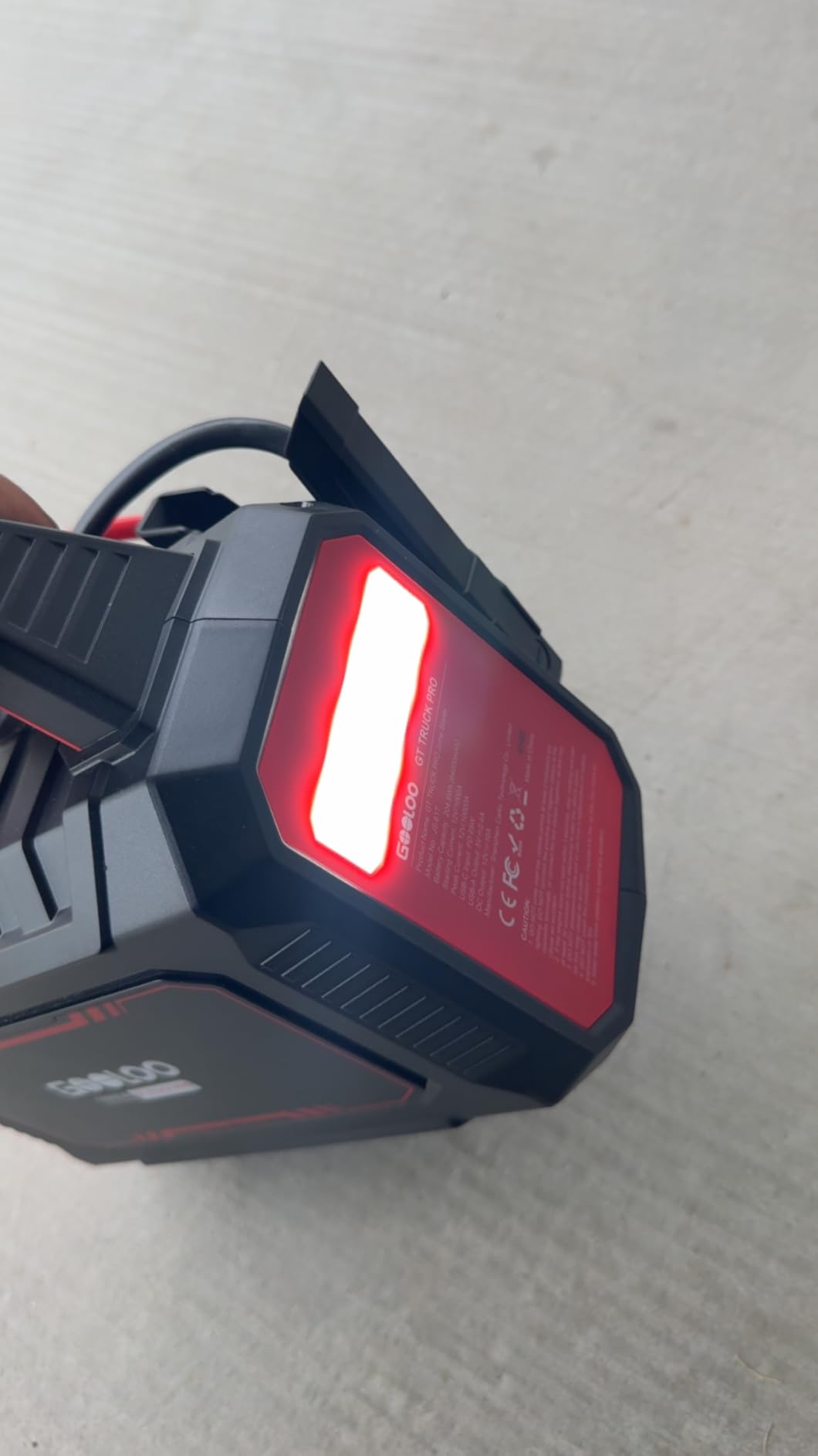 GOOLOO GT Truck PRO 10000A Jump Starter with 65W Fast Charge, 64000mAh Portable Car Battery Booster Power Pack (for All Gas All Diesel), Supersafe 12V Jump Box with LED Light, Thickened Jumper Cable customer photo 2