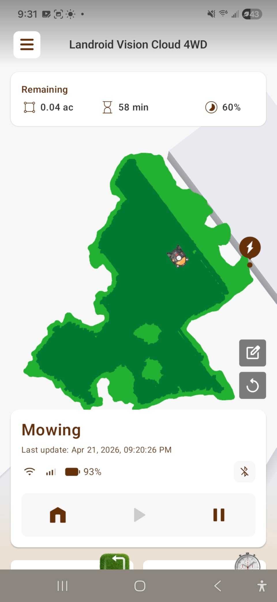 WORX Landroid Vision Cloud 4WD Robot Lawn Mower for 1 Acre, No Perimeter Wire, WR344 | AI Obstacle Avoidance, RTK Cloud Navigation, 84% Slope, Cut-to-Zero customer photo 1