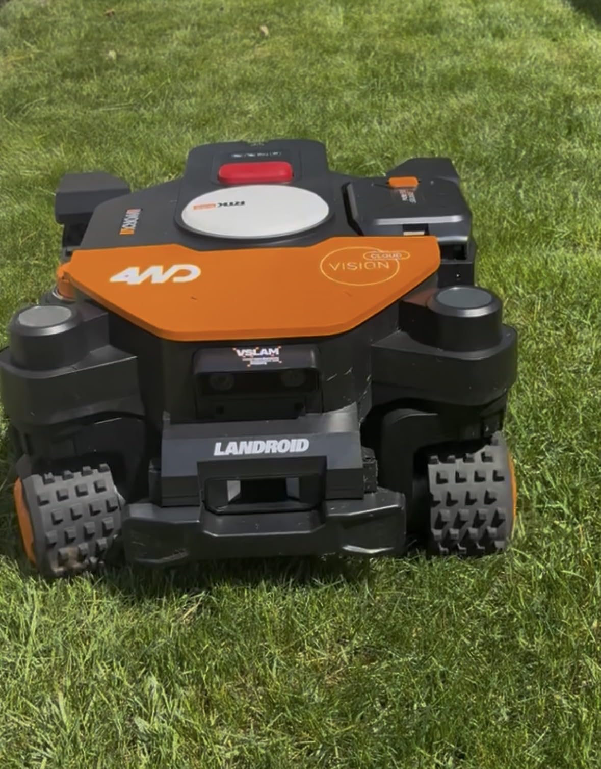WORX Landroid Vision Cloud 4WD Robot Lawn Mower for 1/2 Acre, No Perimeter Wire, WR342 | AI Obstacle Avoidance, RTK Cloud Navigation, 84% Slope, Cut-to-Zero customer photo 2