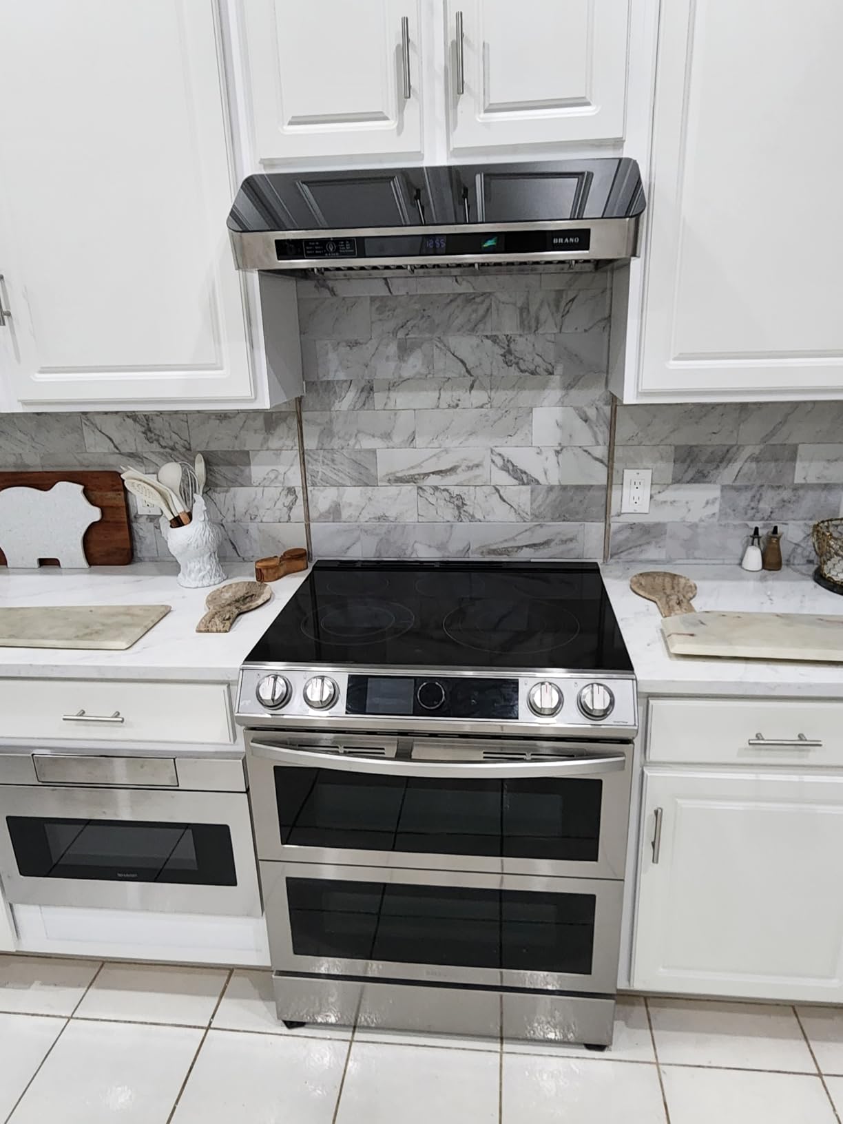 BRANO Under Cabinet Range Hood 30 Inch, 1200 CFM Powerful Kitchen Hood with 6-Speed Fan, Stainless Steel Ducted Vent Hood with Voice/Gesture/Touch Control & Memory Function for Modern Kitchens customer photo 2