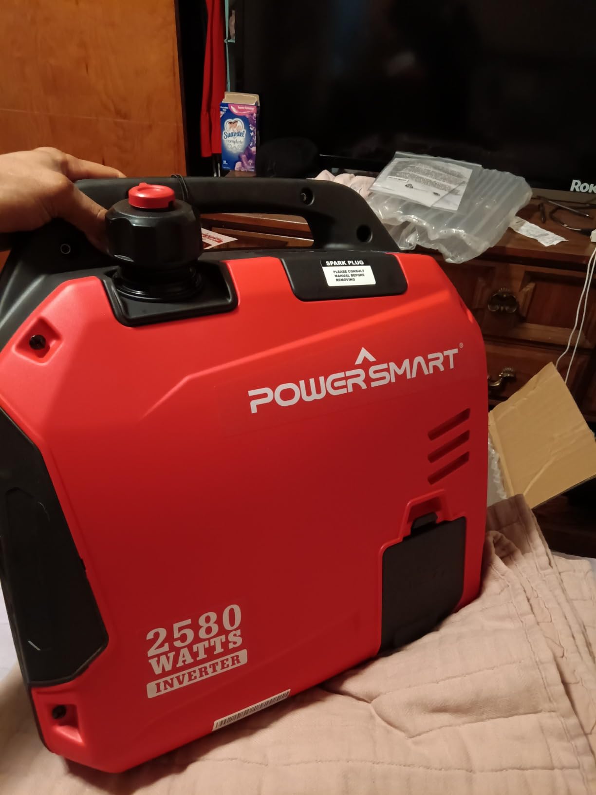 PowerSmart 4800W Portable Inverter Generator, Parallel Ready & Electric Start Super Quite Gas Powered, RV Ready with 30A Outlet, EPA & CARB Compliant for Home Backup, Camping, Portable Power Station customer photo 1