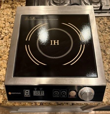 3500W Commercial Induction Cooktop, 220V Plug, Professional Heavy-Duty Portable Burner, 45s Fast Boil, 72H Continuous Use, Dual Fans, IPX4 Waterproof for Restaurants, Food Trucks, Catering customer photo 1