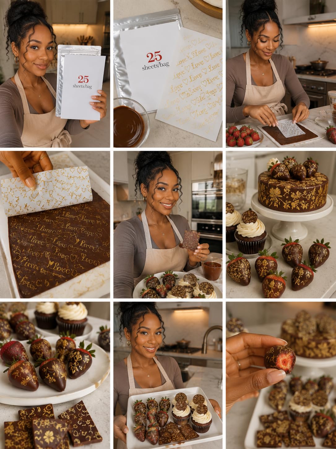 Edible Chocolate Transfer Sheets A4 8.5