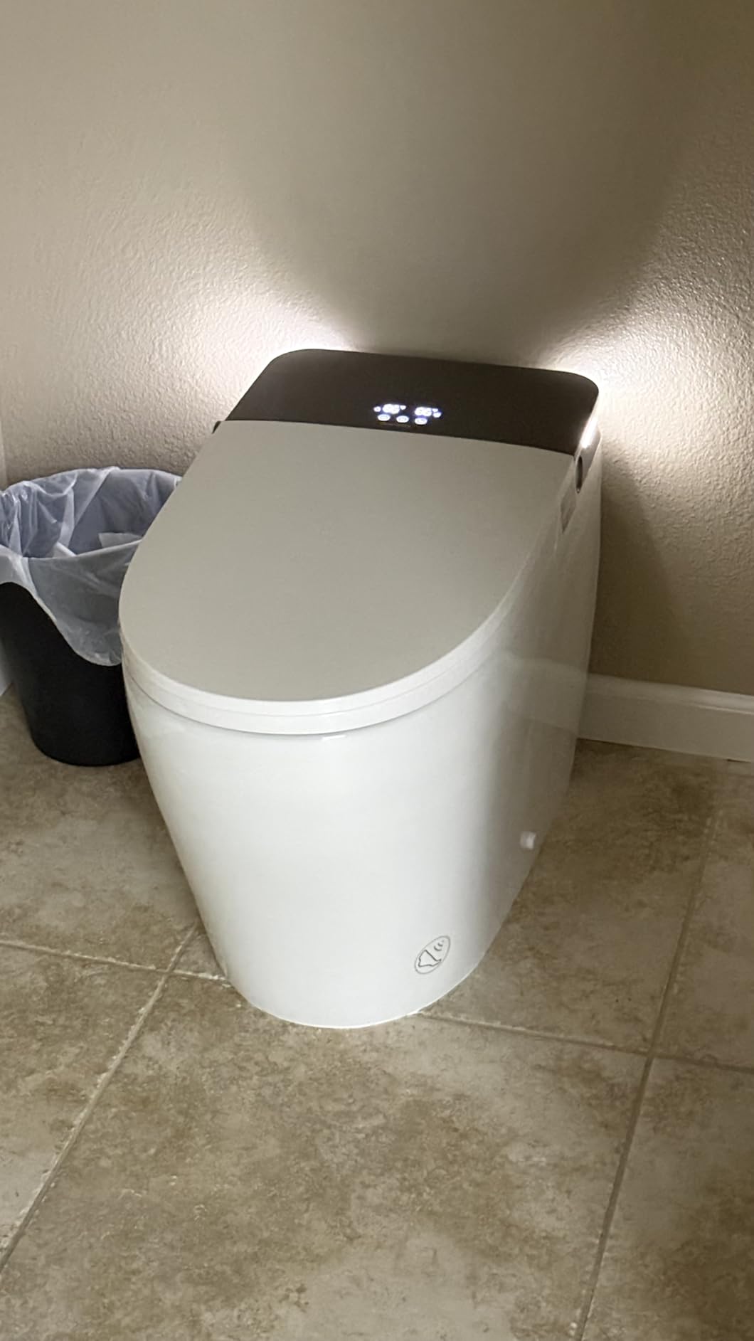 DeerValley Bidet Toilet, 1000g MaP Auto Flush, Foam Shield, ADA Seat Height | Built in Tank & Pump Assist, Hot & Cold Bubble Wash, Heated Seat, Dryer, Deodorizer, One Piece Elongated Toilet for Bathrooms customer photo 1