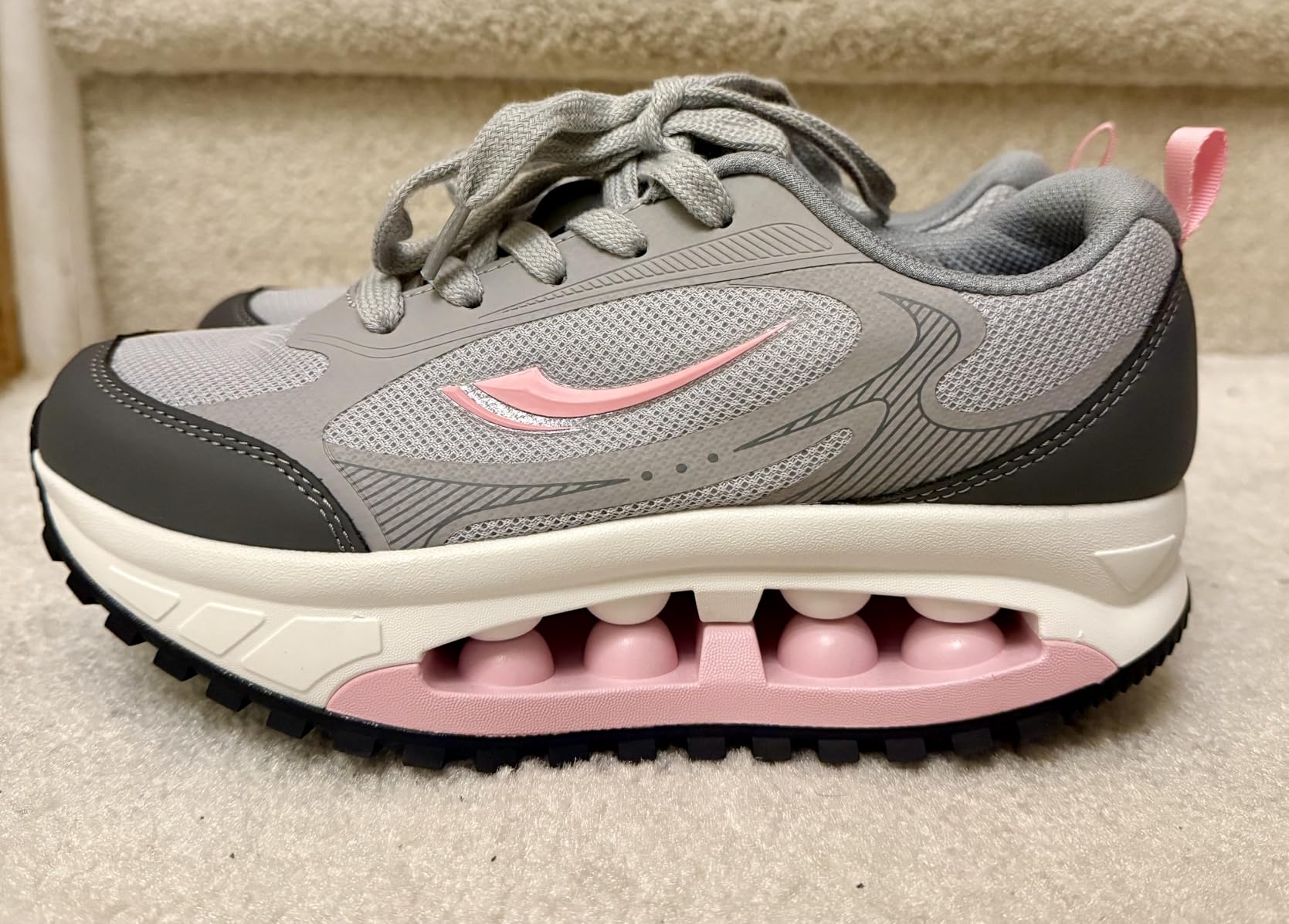 Women's Supportive Rocker-Sole Walking Shoes, Built-in Arch Support customer photo 1
