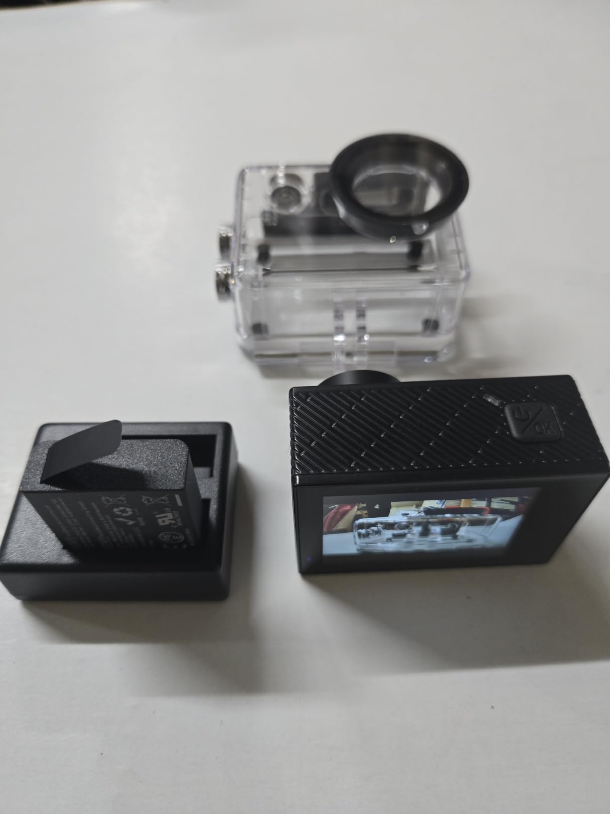 4K Action Camera 20MP Touch Screen WiFi EIS 131FT Waterproof, Dual touch screens, 170° wide-angle, 5X zoom, remote control. For snorkeling, biking, helmet. 2 rechargeable batteries customer photo 1
