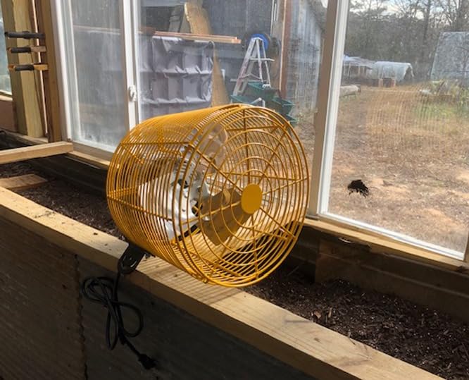 Greenhouse Circulation Fan Air Circulation Fan 1/2 HP 115V Ceiling Wall Mount Fan High Speed Circulation Fan for Greenhouse, Warehouse, Patio, Garage 7860CFM, ETL Listed customer photo 1