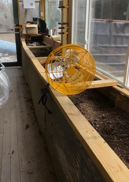 Greenhouse Circulation Fan Air Circulation Fan 1/2 HP 115V Ceiling Wall Mount Fan High Speed Circulation Fan for Greenhouse, Warehouse, Patio, Garage 7860CFM, ETL Listed customer photo 2