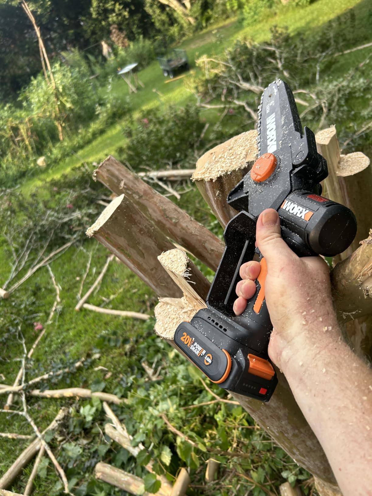 WORX Cordless Mini Chainsaw, 20V 20V 6
