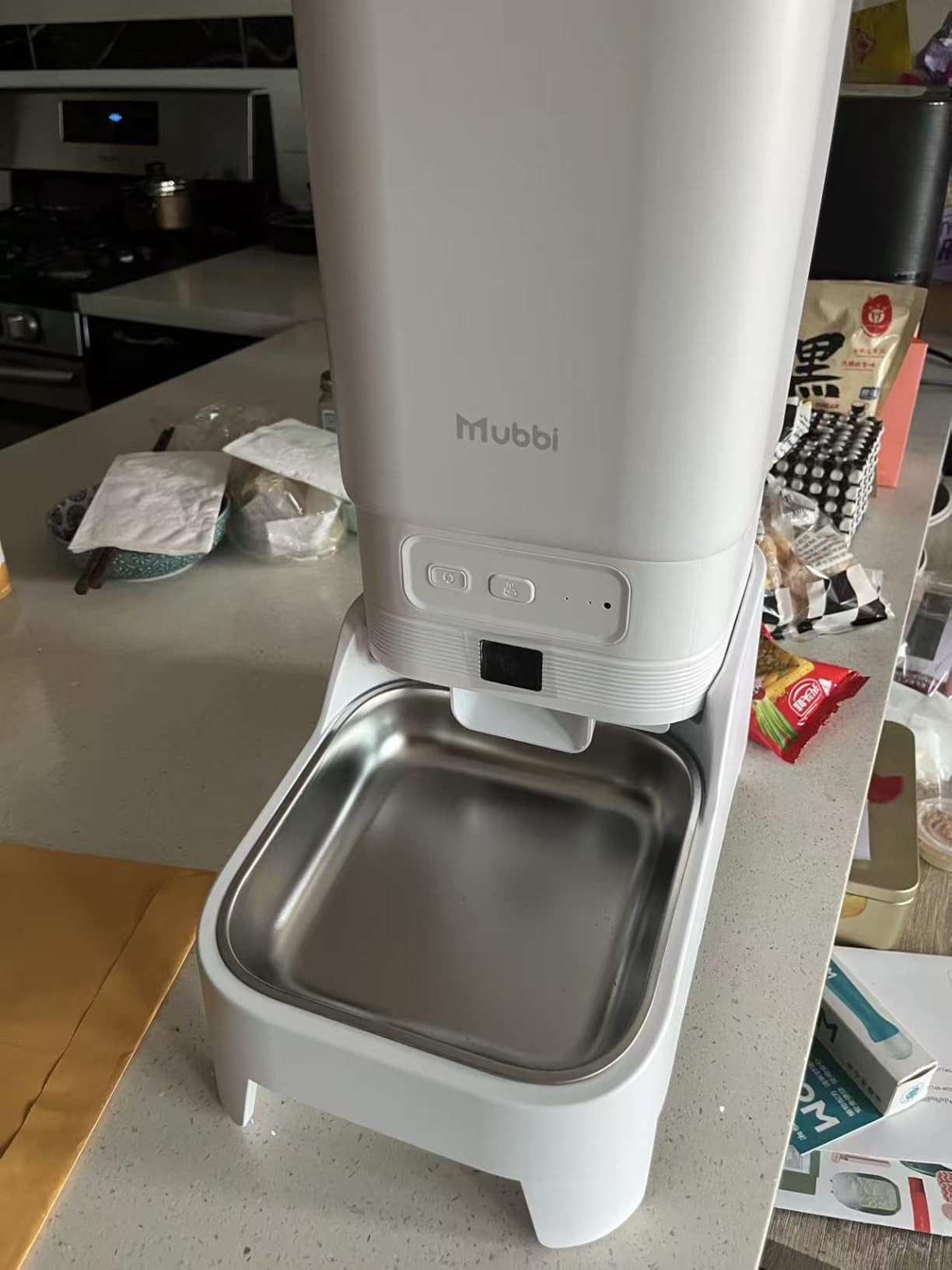 Automatic Cat Feeder with Camera - 7L/29 Cups Auto Dog Feeder with Large Food Tray & 1080P Night Vision, Elevated Bowl, 2-Way Audio, 10s Voice Recording, 5G WiFi Timed Cat Food Dispenser, 1-15 Meals customer photo 2
