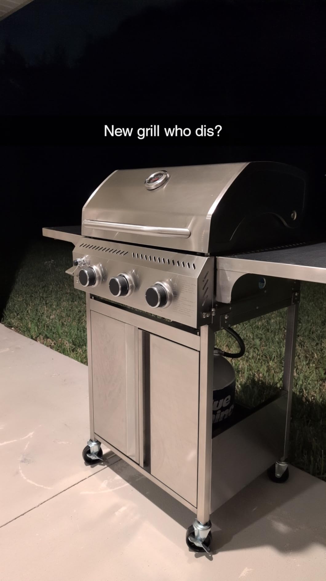 3-Burner Propane Gas Grill with Side Burner, 34,000 BTU Stainless Steel BBQ Grill - Heavy-Duty Porcelain-Enameled Grates for Patio and Outdoor Cooking customer photo 2