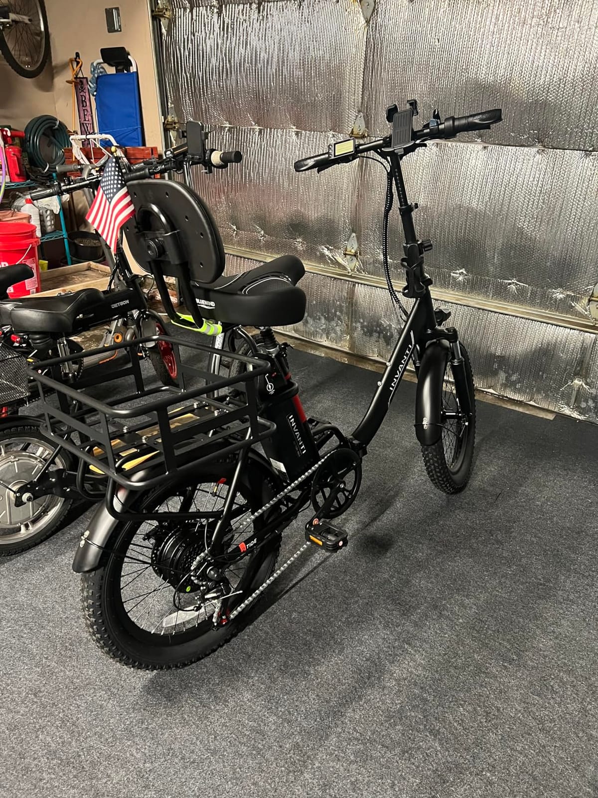 INVANTI Electric Bike for Adults with 55 Miles, Peak 750W Motor, 20 MPH Commuting Electric Mountain Bike with 26