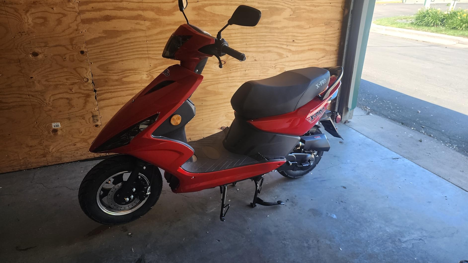 X-PRO Bali 50cc Gas Moped for Adults, Automatic 4-Stroke Engine, 10 Inch Wheels, LED Lights, EPA Approved Street Legal (Black) customer photo 1