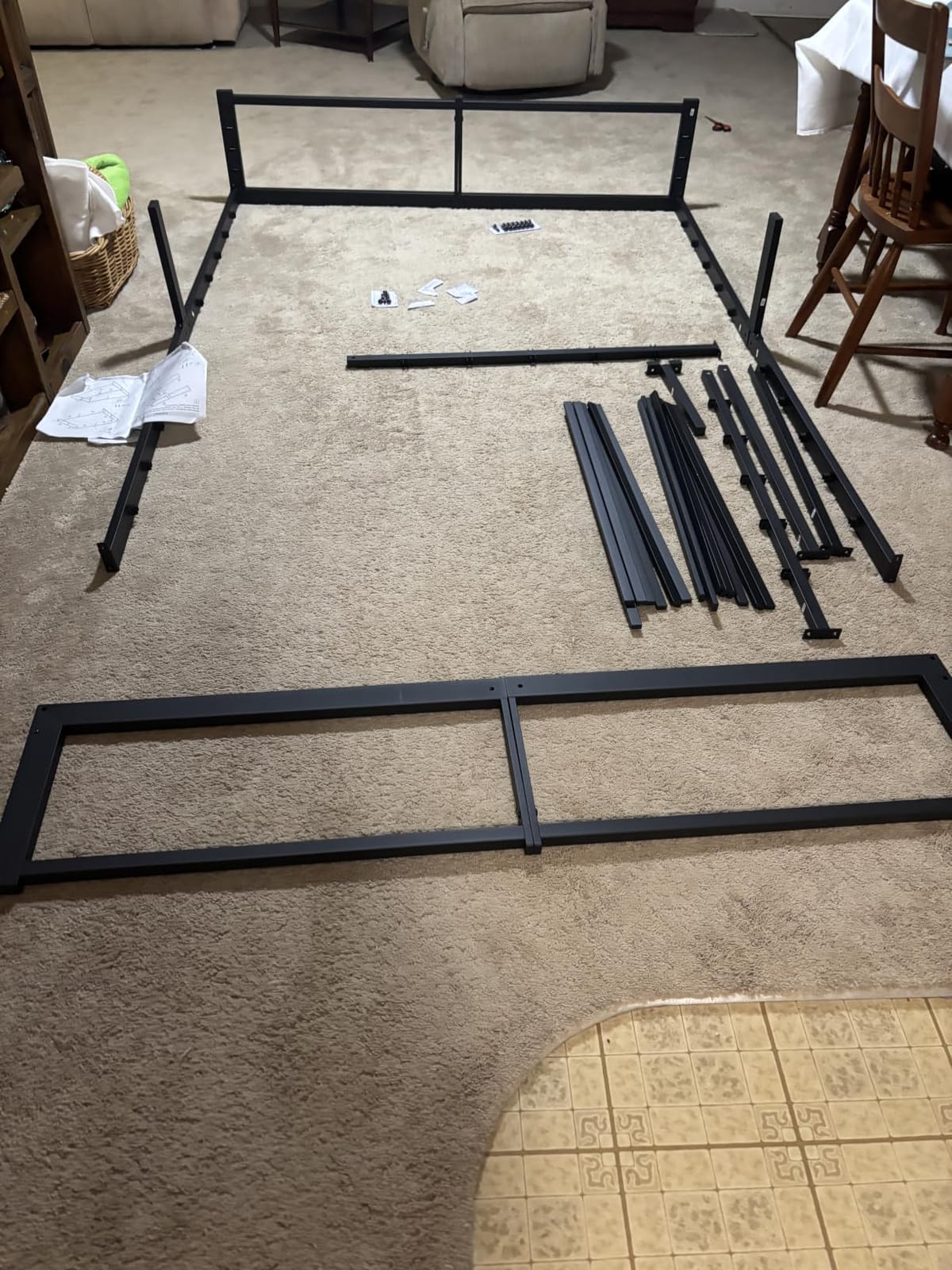 SHA CERLIN 14 Inch Heavy Duty Full Bed Frame, 4000 lbs Capacity Metal Platform Beds with Reinforced Legs,No Box Spring Required,Easy Assembly,Black customer photo 2