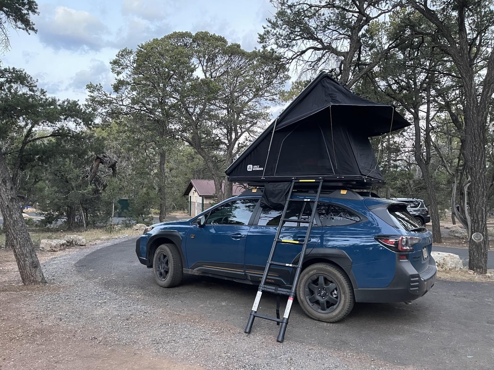 Rooftop Tent Hard Shell with Winter Thermal Layer, Pop Up Car Roof Top Tent | Aluminum Roof Tent Hardshell with Luggage Bar, LED Light Strip, 4 Season Camping for 2 Person customer photo 1