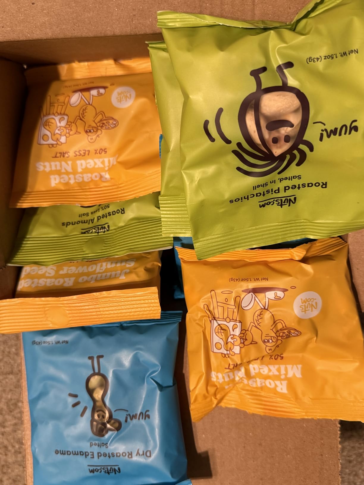 Nuts.com Keto Snack Box, Assorted Nuts, Seeds & Edamame, 15 Pack | Healthy Fats, Protein & Fiber, Vegan & Gluten-Free, 15 Single-Serve Bags, 3 Per Item, Seeds & Edamame customer photo 2