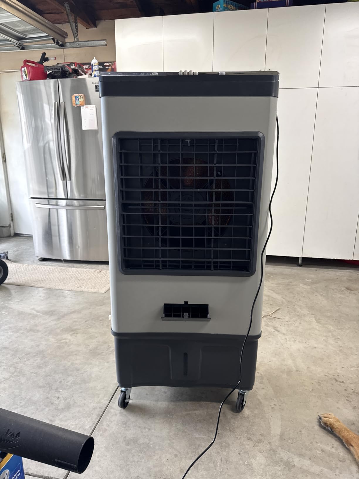 Auertech 8000CFM Swamp Cooler Outdoor, 30 Gal Swamp Cooler Air Conditioner with Large Water Tank, 120°Oscillation, Metal Frame, 3 in 1 Evaporative Air Cooler for Garage Warehouse Commercial customer photo 1