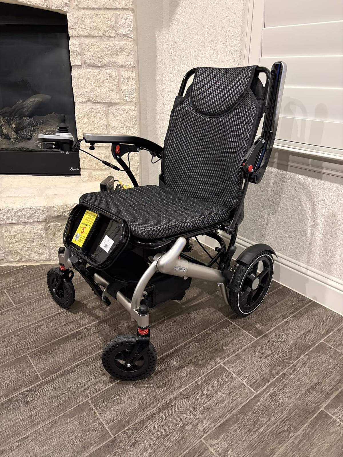 Lightweight Electric Wheelchair for Adults, Orange,15 MI | 36LBS Portable Motorized Wheelchair for Seniors, 500W Brushless Motor, Airline Approval, LED Lights customer photo 1