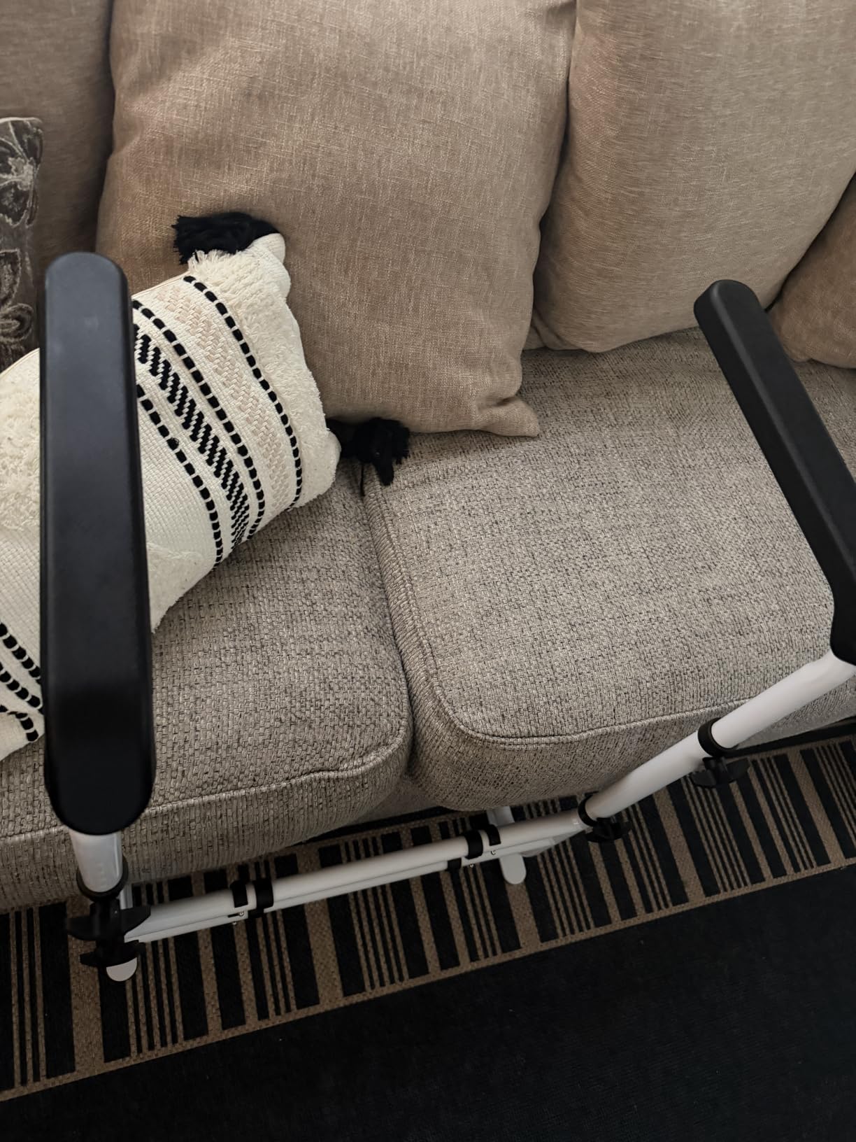 SPECILITE Couch Stand Assist Aid for Elderly with Wide Handle, Up to 450Lbs | Height & Width Adjustable Chair Lift Assist Devices, Stable Standing Supports, Stand Up Rails for Seniors, Disabled, White customer photo 2