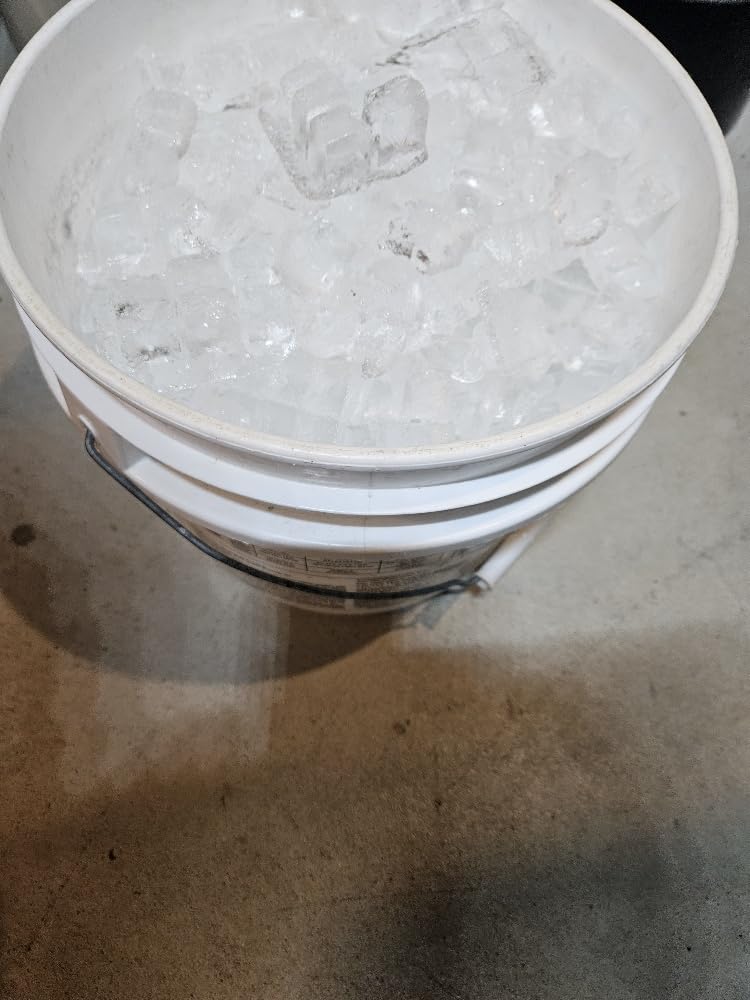 Commercial Ice Maker Machine 250lbs/24h, 60lbs Storage, 50 Ice Cubes/15 Mins, Adjustable Thickness, Built-in/Freestanding Ice Maker Self-Cleaning ETL Certified for Home Bar Restaurant customer photo 2