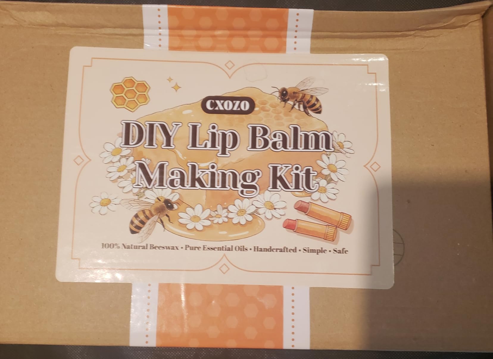 DIY Lip Balm Making Kit - Make Your Own Lip balm with Electric Wax Melter. Natural Beeswax, Shea Butter, Sweet Almond Oil, 6 Essential Oils, 4 Mica Colors. Great Gift for adults and girls. customer photo 1