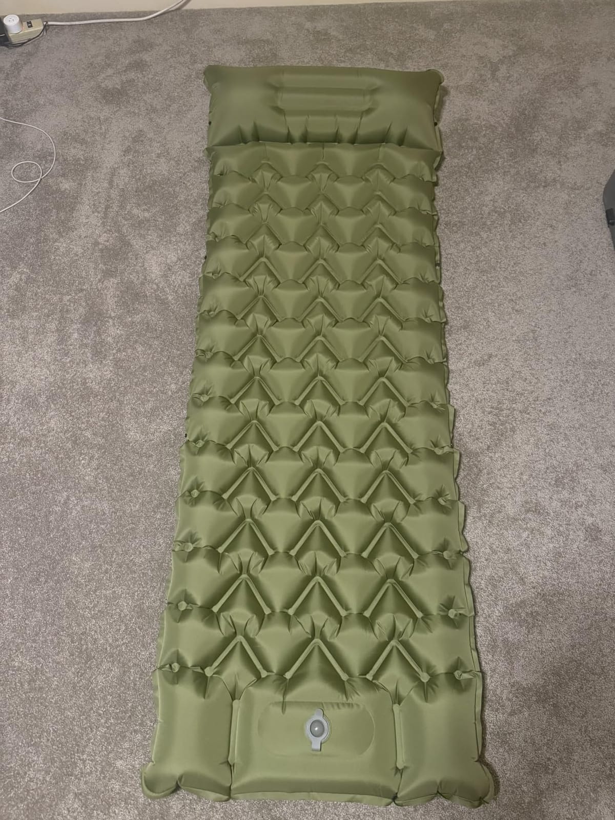 2 Pack 4-Inch Camping Sleeping Pads with Foot Pump and Pillow | Inflatable Sleeping Mats for Side Sleepers, Stays Firm All Night, Hiking, Backpacking, and Tent Camping customer photo 1