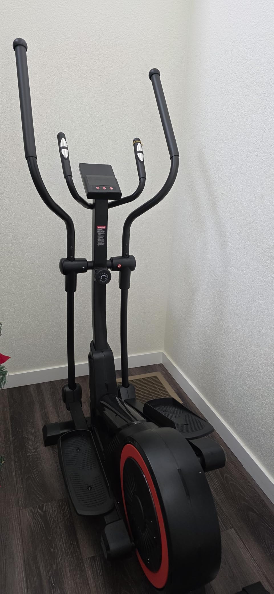 Elliptical Exercise Machine with 15.5''-17'' Stride & Heart Rate Grips, Ultra Silent Magnetic Elliptical Machine for Home with 16 Levels Resistance and LCD Monitor, 400 LBS Weight Capacity customer photo 1