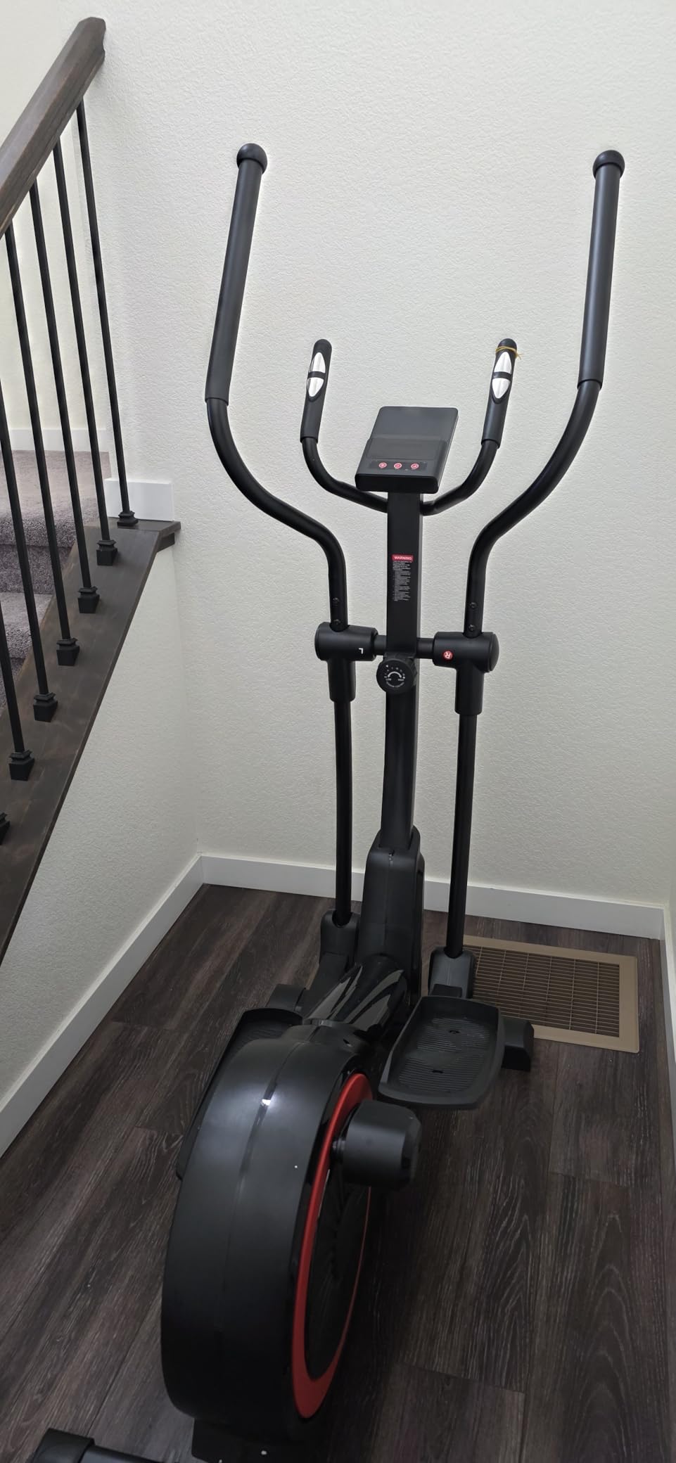 Elliptical Exercise Machine with 15.5''-17'' Stride & Heart Rate Grips, Ultra Silent Magnetic Elliptical Machine for Home with 16 Levels Resistance and LCD Monitor, 400 LBS Weight Capacity customer photo 2