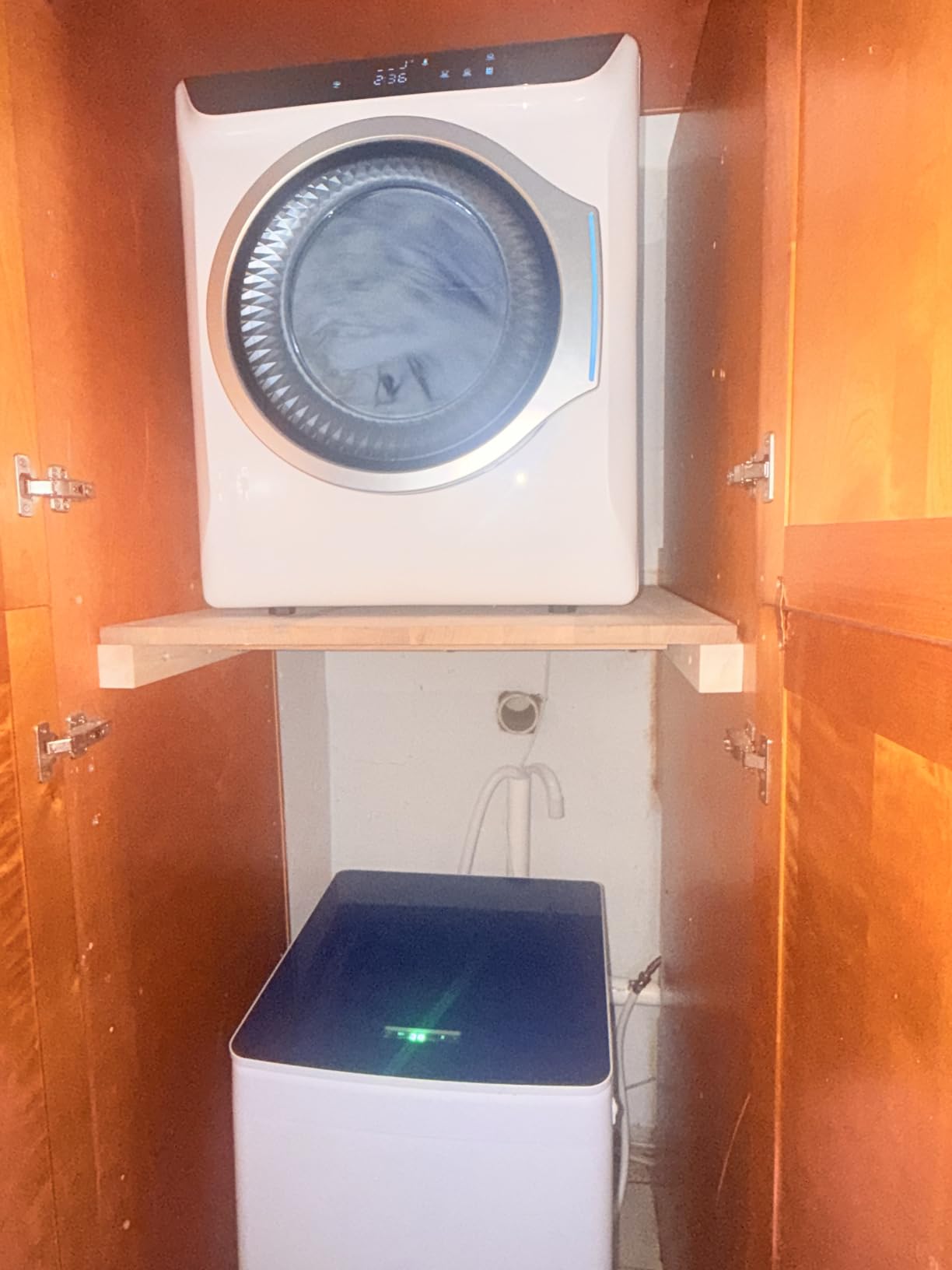 Portable Washer and Dryer Combo Set, 28Lbs Full-Automatic Washing Machine and 2.6 Cu.Ft Portable Clothes Dryer with 10 Wash Programs, 6 Dry Modes, Compact Washer and Dryer for Apt, Dorm, Home customer photo 2