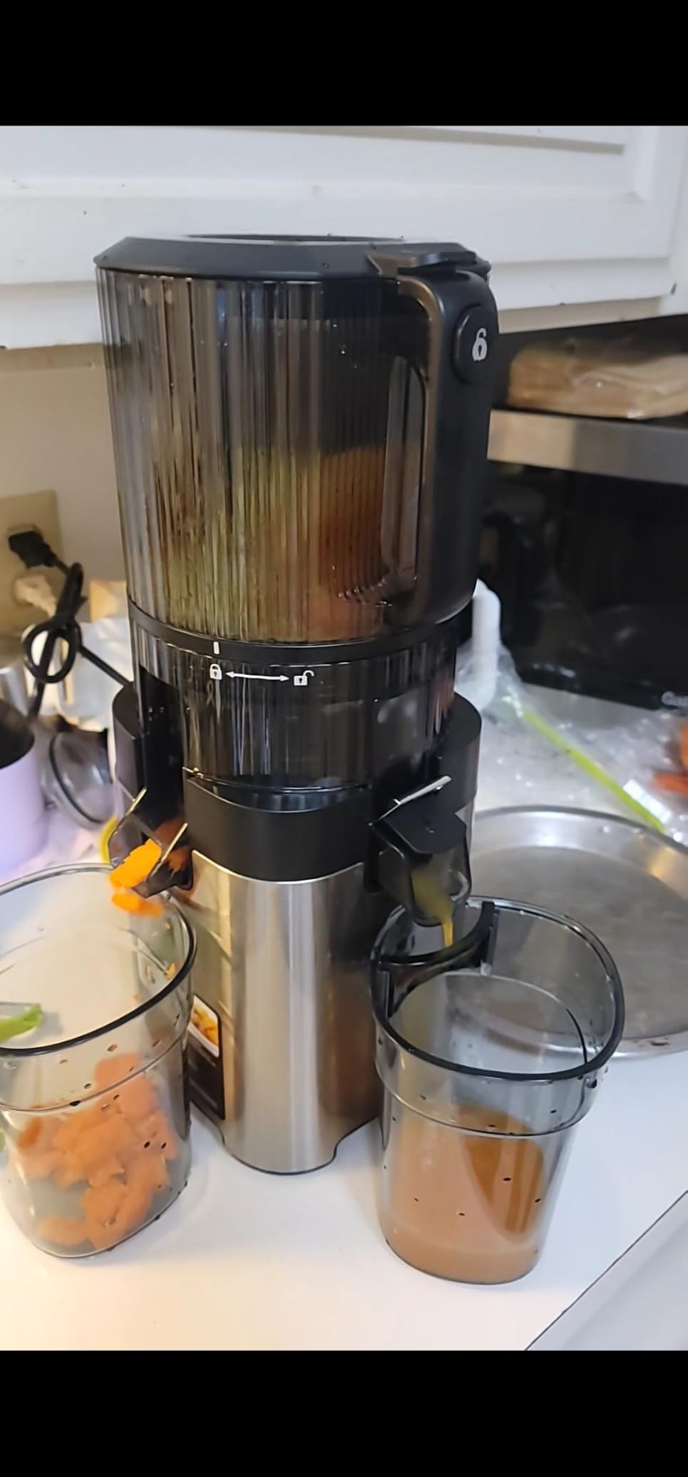 AMZCHEF Cold Press Juicer, 6.5