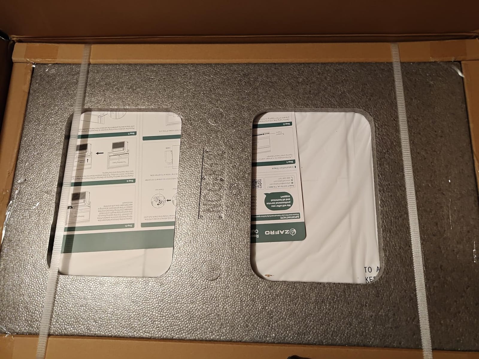 ZAFRO U Shaped Inverter Window Air Conditioner, Ultra Quiet (32dB), 12000BTU ASHRAE (8100 BTU DOE) Smart Air Conditioner Window Unit, App/Voice/Remote, Saddle Window AC Unit with Cool/Dry/Fan Modes customer photo 1