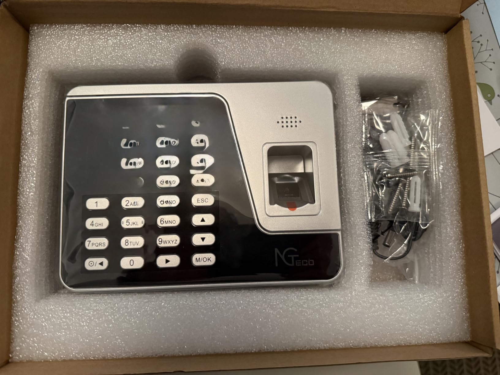 NGTeco Standalone Time Clock, Biometric Punch Machine for Small Business | Employee Time Clock with Fingerprint & PIN Check-in, USB Data Export, No WiFi or Software Required, No Monthly Fees customer photo 2