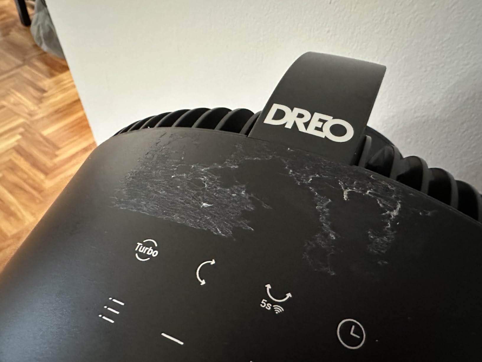 Dreo Smart Fan for Bedroom, standing 150° +100° Omni-Directional Oscillating Fans, 120ft CirculAir Quiet Fan with DC Motor, 12 Speeds, 6 Modes, 20dB,Remote Control, 12H Timer customer photo 1